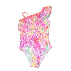 Kensie Girl Multicolor Leopard Print One Piece Swimsuit